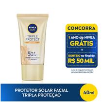Protetor Solar Facial Nivea Sun Antissinais Fps 50 40ml