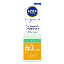 Protetor Solar Facial Nivea Sun Beauty Expert Controle de Oleosidade FPS 60 50g