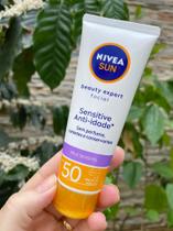 Protetor Solar Facial Nivea Sun Beauty Expert Sensitive 50FPS 50g - Pele sensível - Mais vendido