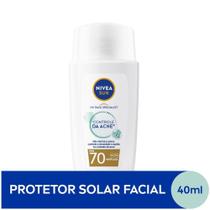 Protetor Solar Facial NIVEA SUN Fluído UV Face Specialist Controle da Acne FPS 70 40ml