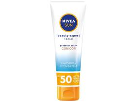 Protetor Solar Facial Nivea Sun FPS 50 - Beauty Expert Pele Normal a Seca 50g