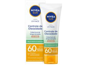 Protetor Solar Facial Nivea Sun FPS 60 UV Face Controle de Oleosidade Cor Média FPS 60 50ml
