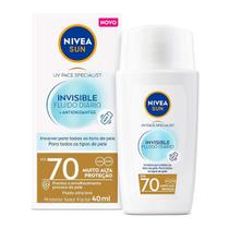 Protetor Solar Facial Nivea Sun Invisible Fluido FPS70 40ml