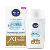 Protetor Solar Facial Nivea Sun UV Face Specialist Invisible FPS 70 Fluido 40ml