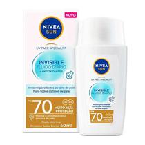 Protetor Solar Facial Nivea Sun UV Specialist Invisible Fluido Diário FPS70 Sem Cor 40ml