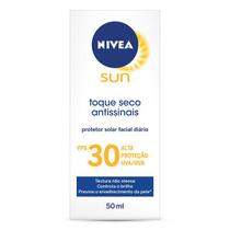 Protetor solar facial nivea toque seco antissinais fps30 50ml - NIVEA INDUSTRIA