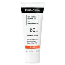 Protetor Solar Facial Principia PS-01 FPS 60 40ml Toque Seco, Alta Proteção UVA/UVB, Oil Control 5% e Uso Diário