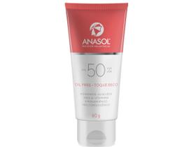Protetor Solar Facial Protetor Anasol Fps 50 Toque Seco Com Argila Orgânica Pele Oleosa
