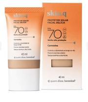 Protetor Solar Facial QDB Delícia Cor 02 FPS 70 Skin.q Alta Proteção 40ml Protetor Solar Facial QDB Delícia Cor 02 FPS 70 Skin.q Alta Proteção 40ml