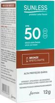 Protetor Solar Facial Stick FPS 50 Sunless Bronze 12g