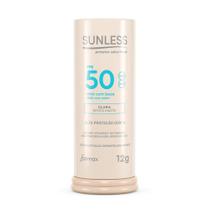 Protetor Solar Facial Stick Sunless Base Cor Clara FPS50 12G
