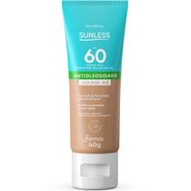 Protetor Solar Facial Sunless FPS 60 Antioleosidade Com Base 4.0 Farmax 40g