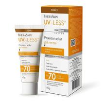 Protetor Solar Facial Theraskin UV-Less FPS 70 Gel Creme Tom 3 40g Alta Proteção com Cor