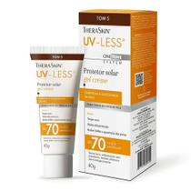 Protetor Solar Facial Theraskin UV-Less FPS 70 Gel Creme Tom 5 40g Alta Proteção com Cor