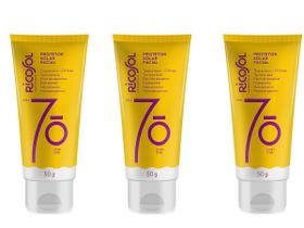Protetor Solar Facial Toque Seco Ricosol Fps70 50g - Kit3und
