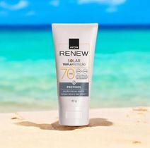 Protetor Solar Facial Tripla Ação Avon Renew FPS 70