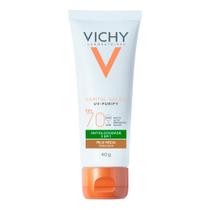 Protetor solar facial vichy capital soleil purify media fps70 40g