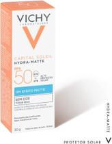 Protetor Solar Facial Vichy Hydra-Matte FPS50 Cor 2.0 30g