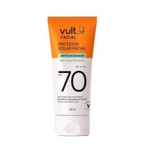 Protetor Solar Facial Vult FPS 70 Antioleosidade 40ml - Alta Proteção UVA/UVB