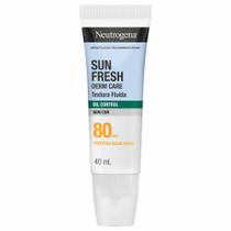 Protetor Solar Fluido Control Oil Neutrogena Derma Care Sun Fresh FPS 80 40ml Protetor Solar Fluido Control Oil Neutrogena Derma Care Sun Fresh FPS 80 40ml