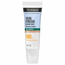 Protetor Solar Fluido Control Oil Neutrogena Derma Care Sun Fresh FPS 80 40ml
