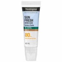 Protetor Solar Fluido Control Oil Neutrogena Derma Care Sun Fresh FPS 80 40ml Protetor Solar Fluido Control Oil Neutrogena Derma Care Sun Fresh FPS 80 40ml