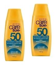 Protetor Solar Fps 50 Com 2 Unidades Care Sun+