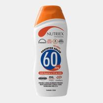 Protetor Solar Fps 60 120 Ml Livre De Óleo Nutriex Uva E Uvb