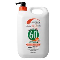 Protetor Solar FPS 60 com Repelente 4 Litros Bombona NUTRIEX