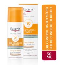 Protetor Solar FPS 70 Antioleosidade Cor Médio 50g Eucerin Protetor Solar FPS 70 Antioleosidade Cor Médio 50g Eucerin