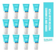 Protetor Solar Fps30 200g Sunless Toque Seco Combo 12 Und Protetor Solar Fps30 200g Sunless Toque Seco Combo 12 Und