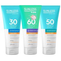 Protetor solar fps30 fps50 fps60 kids 200g sunless oil free