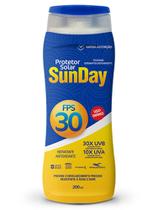 Protetor Solar Fps30 Sunday 200ml embalagem 12 unidades