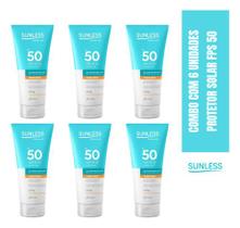 Protetor Solar Fps50 200g Sunless Toque Seco Combo 6 Und Protetor Solar Fps50 200g Sunless Toque Seco Combo 6 Und