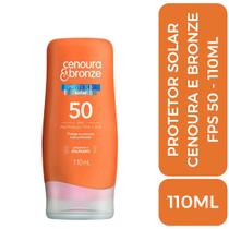 Protetor solar FPS50 cenoura & bronze - 110ml