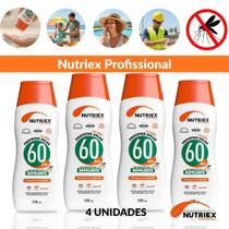 Protetor Solar FPS60 Nutriex Repelente 4 Frascos
