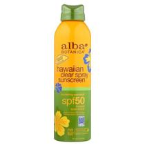 Protetor Solar Hawaiian Clear Spray SPF50 com Coco - Alba Botanica (2 Unidades)