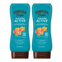 Protetor solar Hawaiian Tropic Everyday Active SPF 30, pacote duplo de 240 ml
