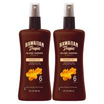 Protetor Solar Hawaiian Tropic Island Oil SPF 6 - 240ml (2 Unidades)