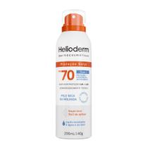 Protetor Solar Helioderm 3 em 1 FPS 70 Pele Seca ou Molhada Aerosol 200ml