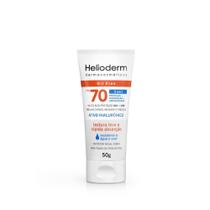 Protetor Solar Helioderm Dermocosmeticos 50gr Fps70 Oil Free
