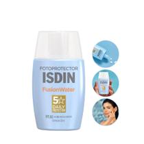 Protetor Solar ISDIN Fusion Water FPS 60 SEM COR 30ml Antioleosidade Ultra Leve