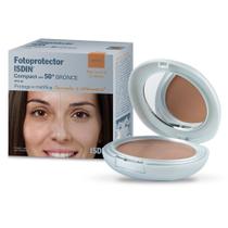 Protetor Solar Isdin Pele Normal a Oleosa FPS 50 Bronze Pó Compacto com 10g