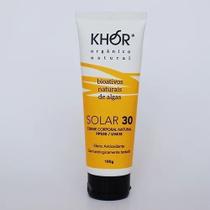 Protetor Solar Khor Natural Facial e Corporal Vegano FPS 30 100G