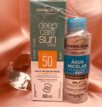 Protetor solar kit fps 50 + agua micelar - DERMACREAM Protetor solar kit fps 50 + agua micelar - DERMACREAM