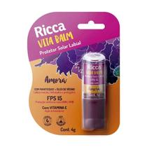Protetor solar labial FPS15 Amora - Ricca Protetor solar labial FPS15 Amora - Ricca