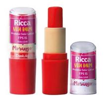 Protetor Solar Labial Ricca FPS15 Morango 3791