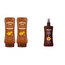 Protetor solar, loção e spray de óleo Hawaiian Tropic SPF 4 e 6