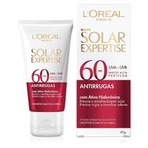 Protetor solar Loreal Expertise antirrugas 60FPS ácido hialurônico facial vermelho