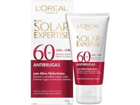 Protetor Solar LOréal Paris Solar - Expertise Facial Antirrugas FPS 60 - L'Oréal